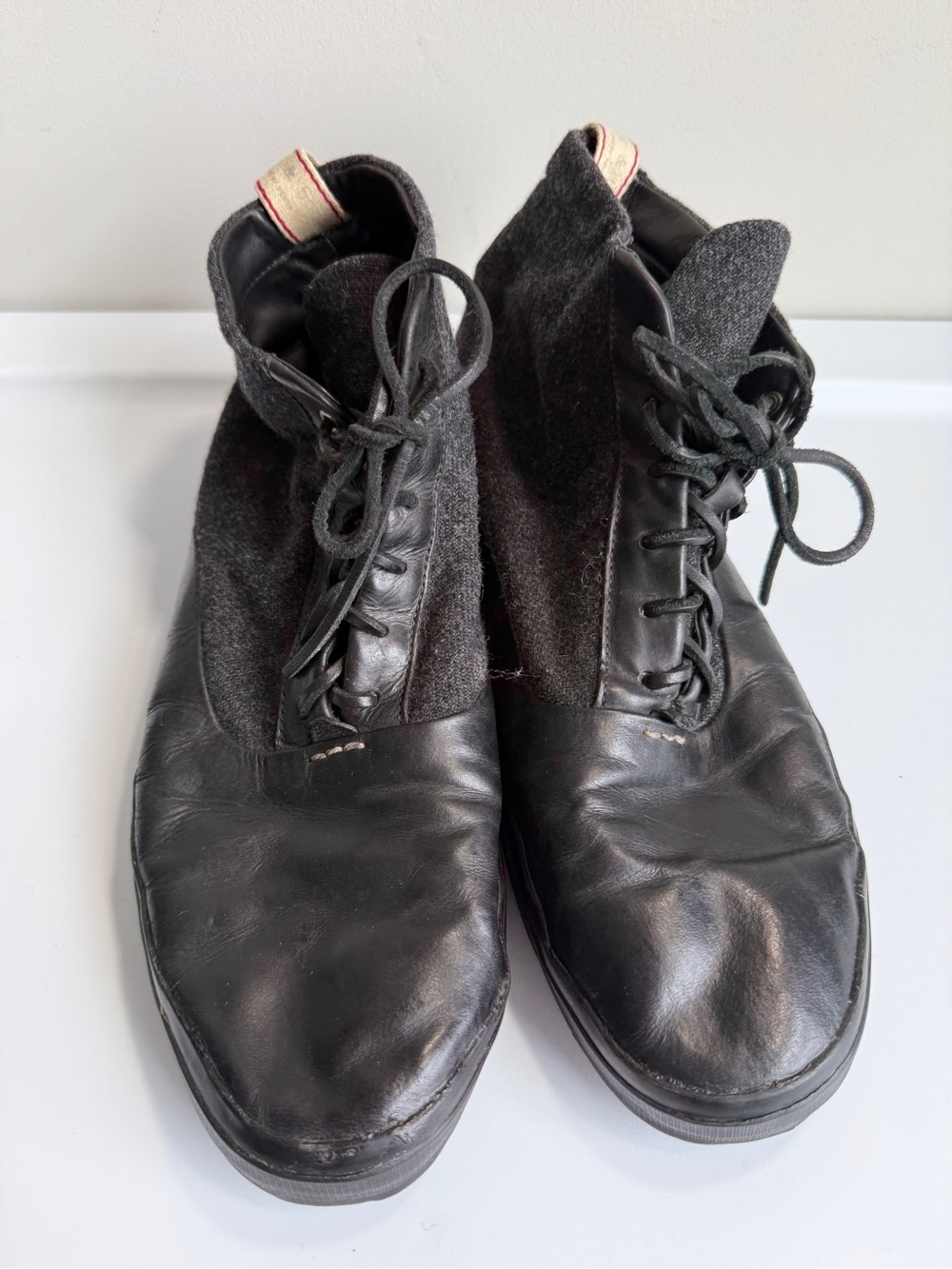 RAG & BONE Black Leather Chukka - Picture 8 of 14